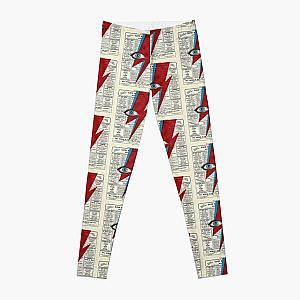 David Bowie Eyes lightning Ziggy Stardust Bowie lightning Leggings