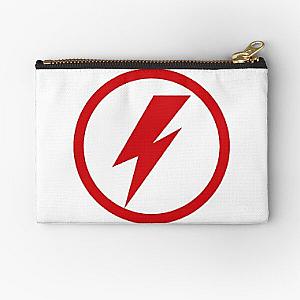 David Bowie Circular Lightning Bolt Design Zipper Pouch