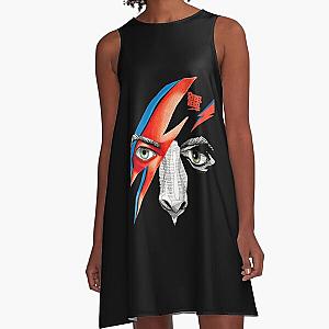 grouping for david bowie lazarus, lazarus david bowie camping A-Line Dress