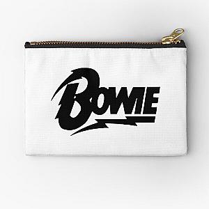 David Bowie Black Script Zipper Pouch