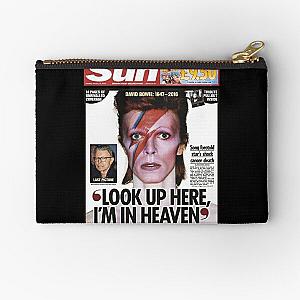 explore climbing national park david bowie lazarus, lazarus david bowie retro Zipper Pouch