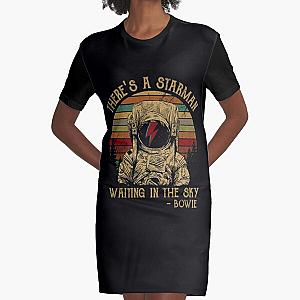 Men Women David Bowie Theres A Atarman  Graphic T-Shirt Dress