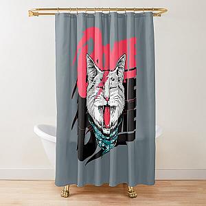 David Bowie Cat  Shower Curtain