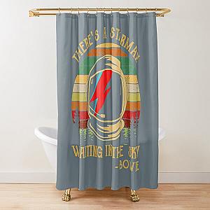 Men Women David Bowie Theres A Atarman Shower Curtain