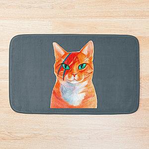 David Bowie Cat Rebel Bath Mat