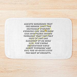 Advice From David Bowie  Bath Mat