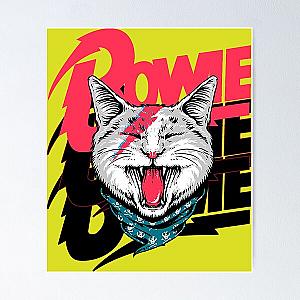 David Bowie Cat  Poster