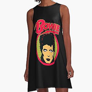 abstract cat colorful david bowie lazarus, lazarus david bowie cat cats animals A-Line Dress