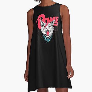 David Bowie Cat  A-Line Dress