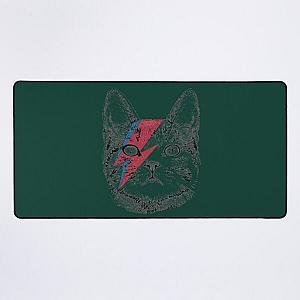 Ziggy Stardust Cat David Bowie Wo  Desk Mat