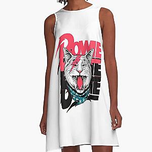 David Bowie Cat  A-Line Dress