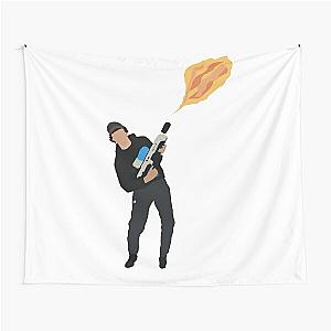 David Dobrik With Flame Thrower Tapestry