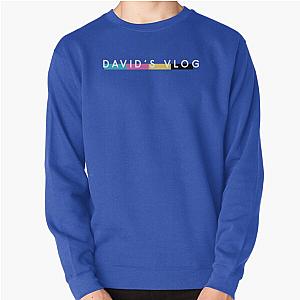 DAVID'S VLOG the beverly collection blue DAVID DOBRIK VLOG SQUAD Pullover Sweatshirt