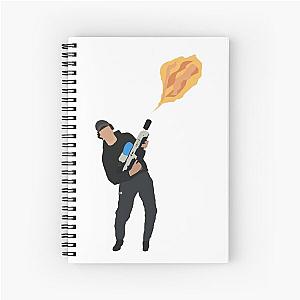 David Dobrik With Flame Thrower Spiral Notebook