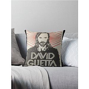 David Guet David Guetta fade logota fade logo Throw Pillow