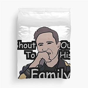 Shout Out To His Family - David Guetta Meme Duvet Cover