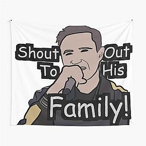 Shout Out To His Family - David Guetta Meme Tapestry