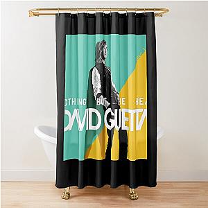 dg 07 David Guetta fade logo Shower Curtain