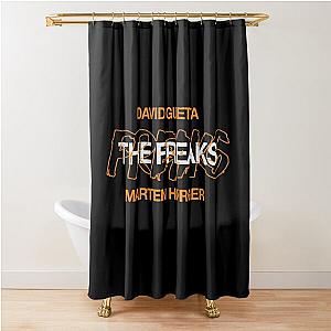 dg 10 David Guetta fade logo Shower Curtain