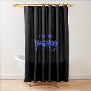 dg 11 David Guetta fade logo Shower Curtain