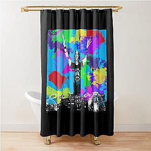 dg 08 David Guetta fade logo Shower Curtain