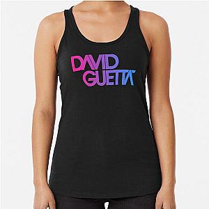 David Guetta fade logo Racerback Tank Top