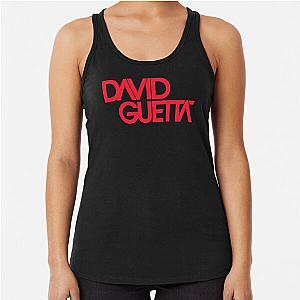 David Guetta crimson logo Racerback Tank Top