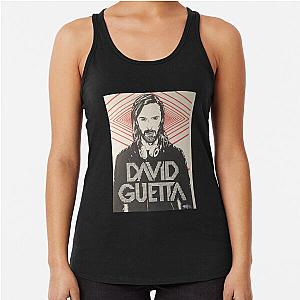 David Guet David Guetta fade logota fade logo Racerback Tank Top