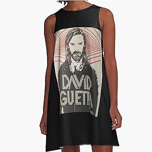 David Guet David Guetta fade logota fade logo A-Line Dress