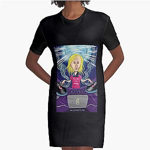 dg 13 David Guet David Guetta fade logota fade logo Graphic T-Shirt Dress