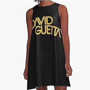 David Guetta Logo  A-Line Dress