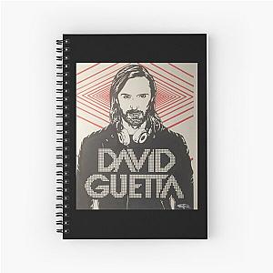 David Guet David Guetta fade logota fade logo Spiral Notebook