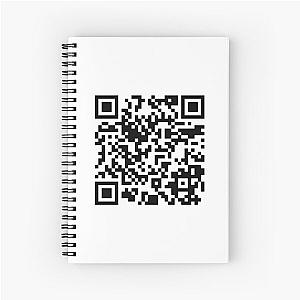 David Guetta Ends Racism QR code Spiral Notebook