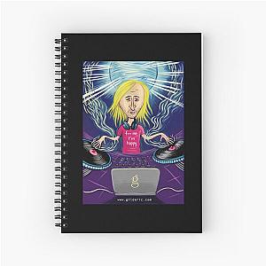 dg 13 David Guet David Guetta fade logota fade logo Spiral Notebook