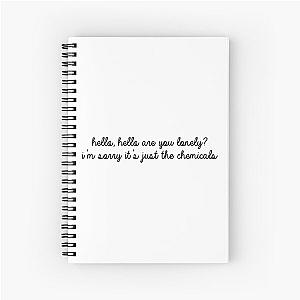 David Kushner Merch Hello Hello Chemicals Spiral Notebook