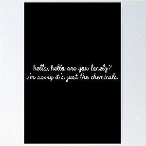 David Kushner Merch Hello Hello Chemicals Poster