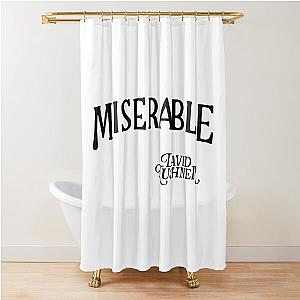 David Kushner Merch Miserable Shower Curtain