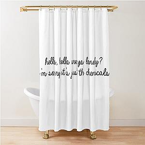 David Kushner Merch Hello Hello Chemicals Shower Curtain