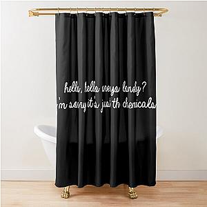 David Kushner Merch Hello Hello Chemicals Shower Curtain