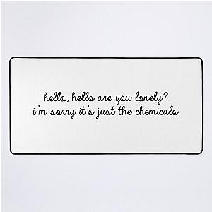 David Kushner Merch Hello Hello Chemicals Desk Mat