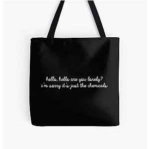 David Kushner Merch Hello Hello Chemicals All Over Print Tote Bag