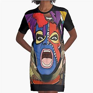 Diamond David Lee Roth Graphic T-Shirt Dress