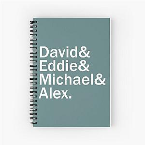 David Eddie Michael Alex Spiral Notebook