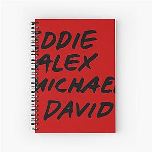 Eddie Alex Michael and David Spiral Notebook