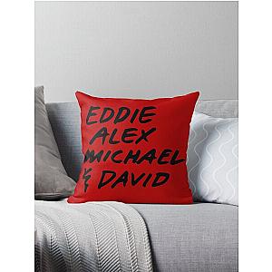 Eddie Alex Michael and David Throw Pillow