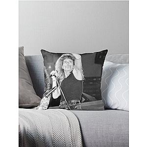 David Coverdale - Whitesnake - BW Photograph Throw Pillow