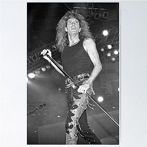 David Coverdale Whitesnake BW Photograph Poster