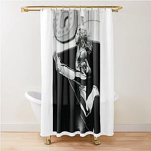 David Flying Kick Shower Curtain