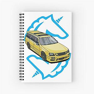 Nissan Stagea Series II RS4 S Dayz Edition Lightning Yellow Spiral Notebook