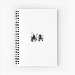 Downbad Dayz White Spiral Notebook